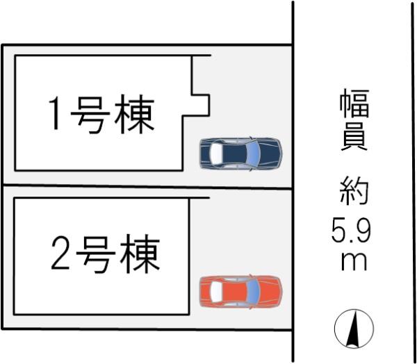 八幡軸2号棟新築戸建全2区画