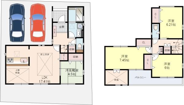 八幡柿木垣内2号棟新築戸建全2区画