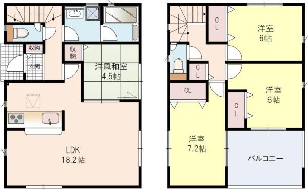 楠葉野田2丁目1号棟全2区画新築戸建