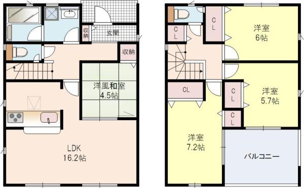 楠葉野田2丁目2号棟全2区画新築戸建
