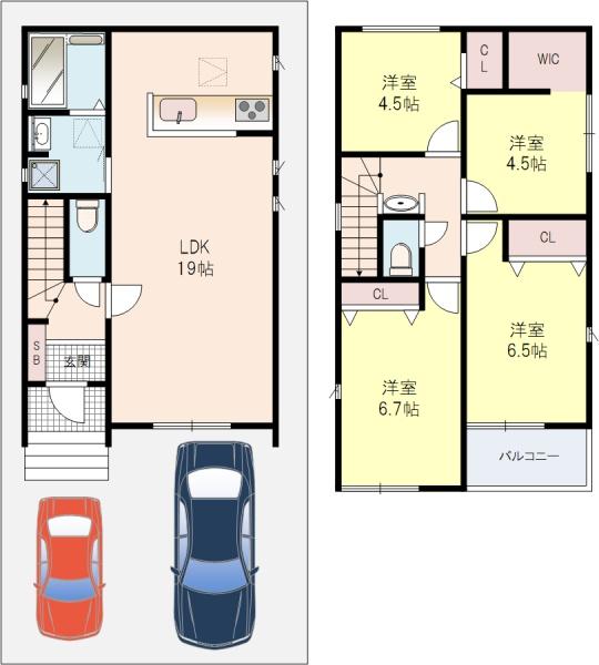 渚東町2号棟新築戸建全2区画
