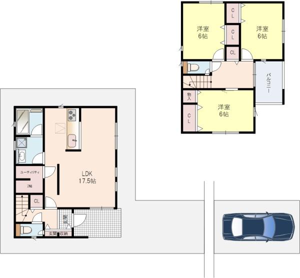 男山長沢2号棟全4区画新築戸建