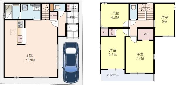 船橋本町2丁目2号棟新築戸建