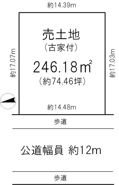 京田辺市松井ケ丘1丁目売土地