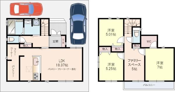 枚方市北楠葉町2号棟新築戸建
