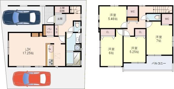 枚方市高野道1丁目5号棟新築戸建