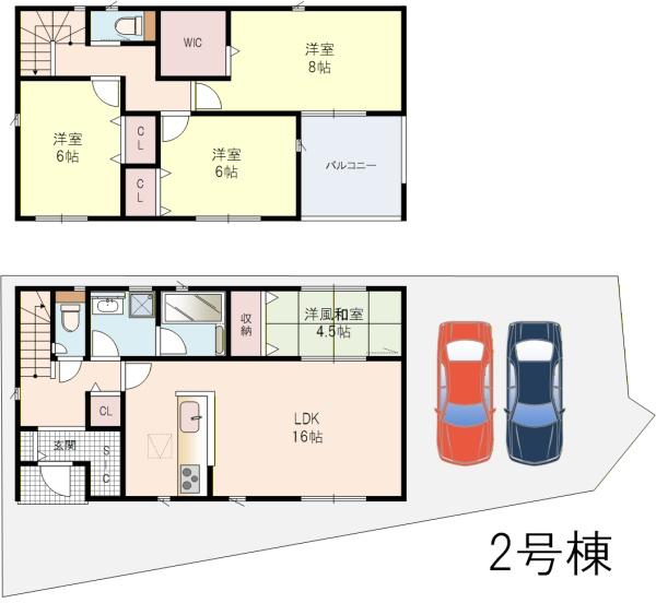 八幡市橋本尻江2号棟全9区画