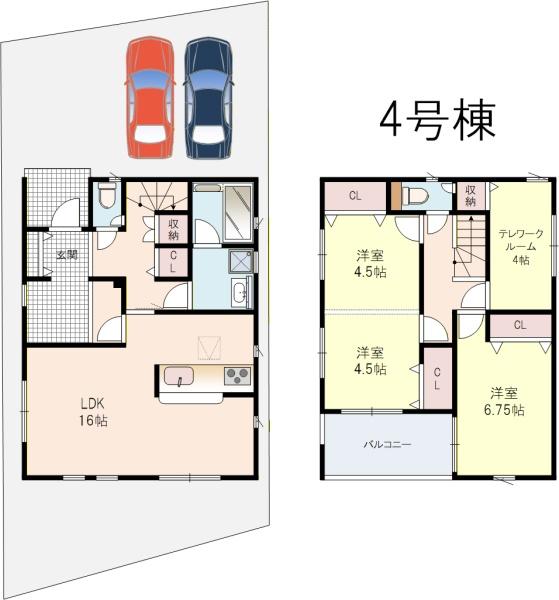 八幡市橋本尻江2号棟全9区画