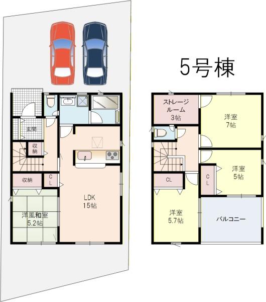 八幡市橋本尻江2号棟全9区画