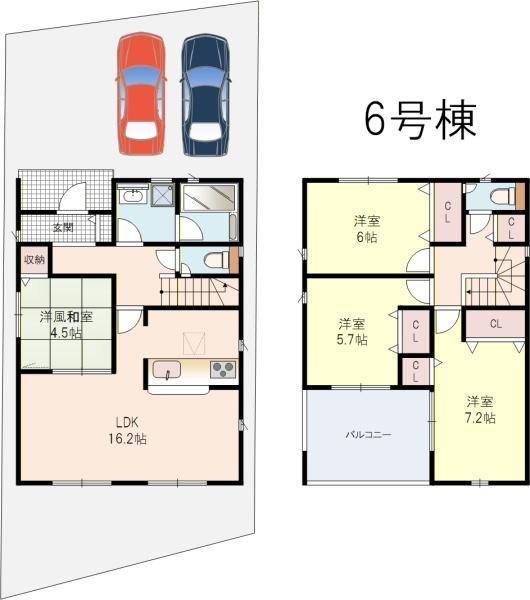 八幡市橋本尻江2号棟全9区画