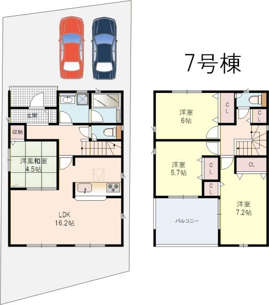 八幡市橋本尻江2号棟全9区画