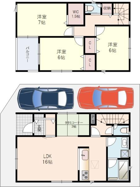 枚方市山之上西町1号棟全2棟