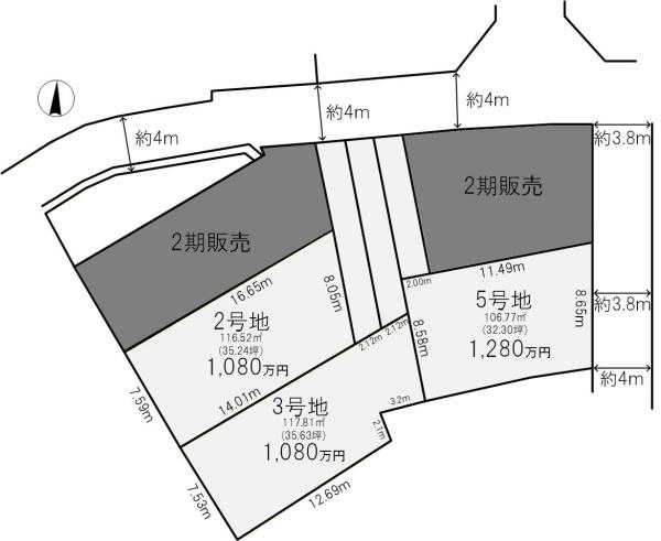 八幡下奈良今里売土地2号地/全3区画