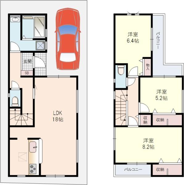 枚方市牧野本町2丁目1号棟全2棟