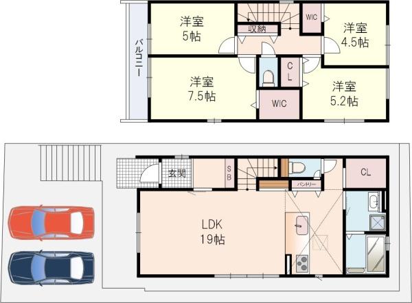 枚方市楠葉野田3丁目2号棟全2棟