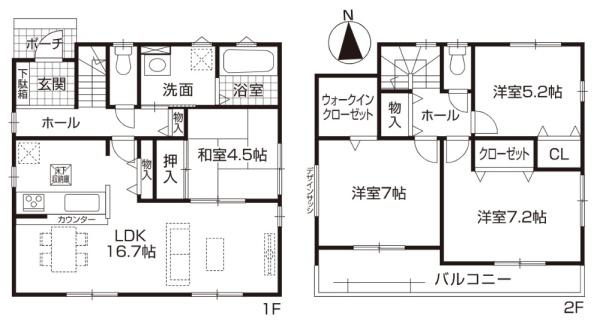 弥富市平島町東勘助の新築一戸建