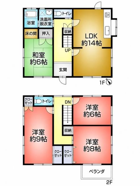 亀山市みずほ台の中古一戸建て