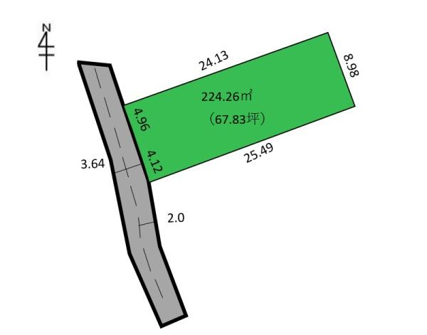印西市多々羅田の土地