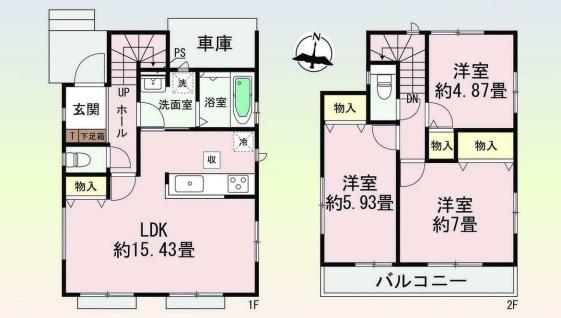 日進市梅森町新田全1棟1号棟　新築戸建て