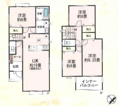 豊田市鴛鴨町全8棟F号棟　新築戸建て