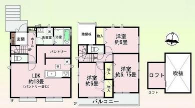 豊田市宝来町全2棟2号棟　新築戸建て