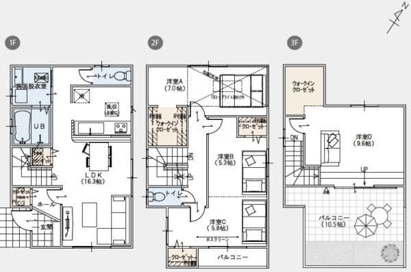 東浦町石浜　新築戸建て　全2棟　B棟