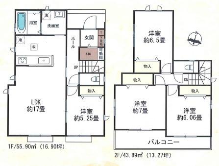 碧南市三宅町全4棟A号棟　新築戸建て