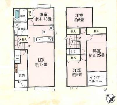 豊田市鴛鴨町全8棟B号棟　新築戸建て