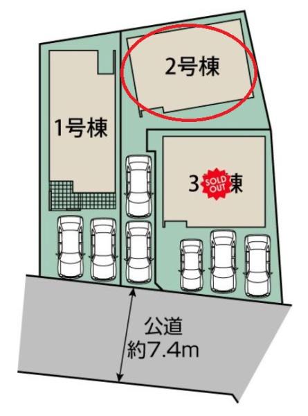 岡崎市欠町石ケ崎　全3棟　2号棟