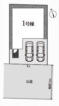 西尾市馬場町　新築戸建て全1棟　1号棟
