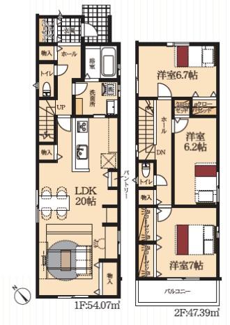 豊田市清水町　新築戸建て全2棟　2号棟