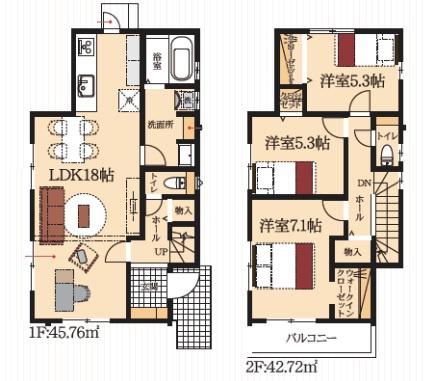 岡崎市百々町　新築戸建て全3棟　1号棟