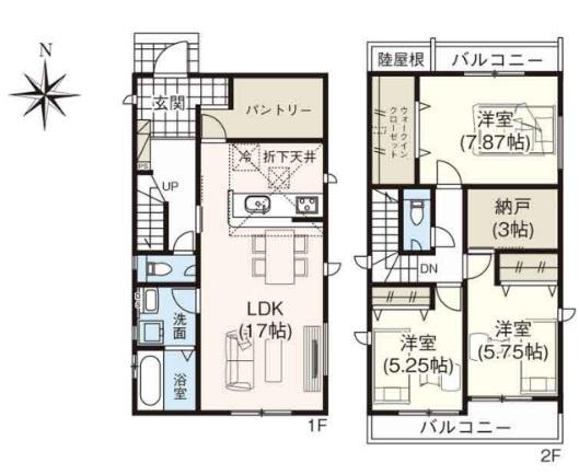 岡崎市伊賀町　新築戸建て　全4棟　2号棟