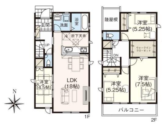 岡崎市伊賀町　新築戸建て　全4棟　1号棟