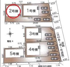 豊田市西岡町全5棟2号棟　新築戸建て