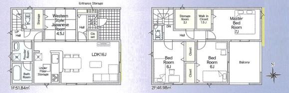 豊田市西岡町全5棟3号棟　新築戸建て