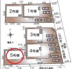 豊田市西岡町全5棟5号棟　新築戸建て
