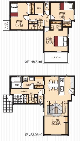 岡崎市美合西町　新築戸建て全1棟　1号棟