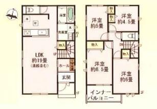 豊明市三崎町ゆたか台全2棟2号棟　新築戸建て