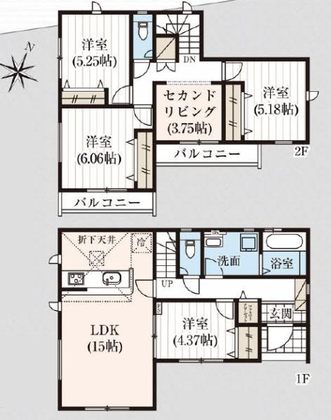 豊田市永覚新町　新築戸建て　全6棟　1号棟