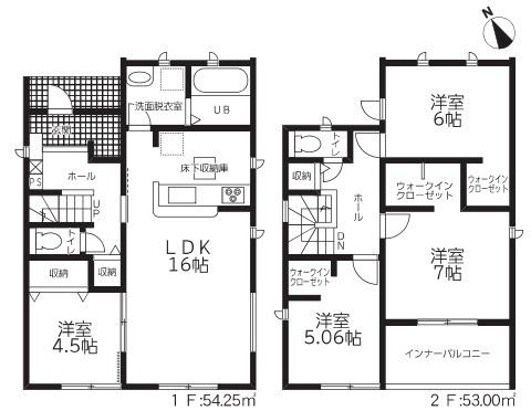 西尾第65一色町松木島全5棟2号棟　新築戸建て