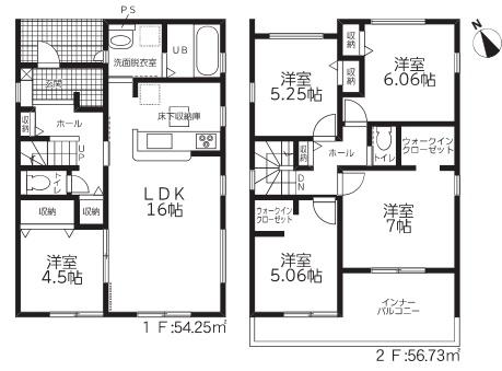 西尾第65一色町松木島全5棟3号棟　新築戸建て