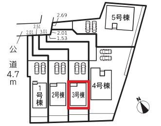西尾第65一色町松木島全5棟3号棟　新築戸建て