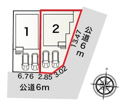 豊田市宝来町全2棟2号棟　新築戸建て