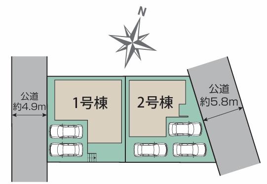 豊田市宮口町2丁目全2棟1号棟　新築戸建て