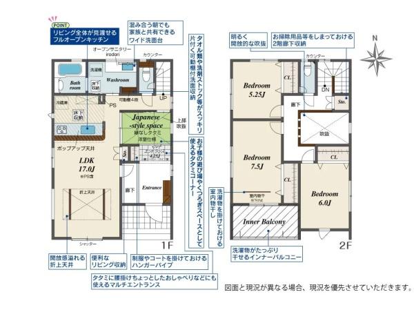 豊田市小坂町13丁目全3棟2号棟　新築戸建て
