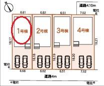 岡崎市東大友町全4棟2号棟　新築戸建て