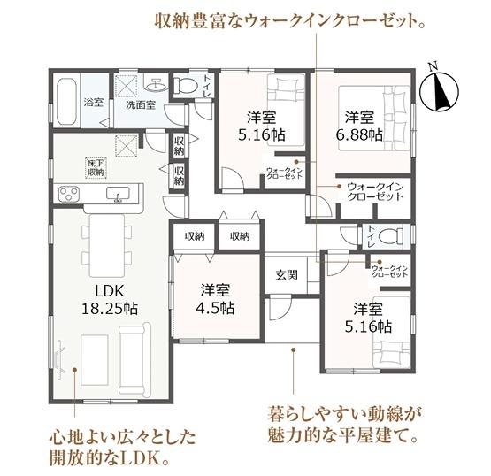 西尾市平口町全5棟3号棟　新築戸建て
