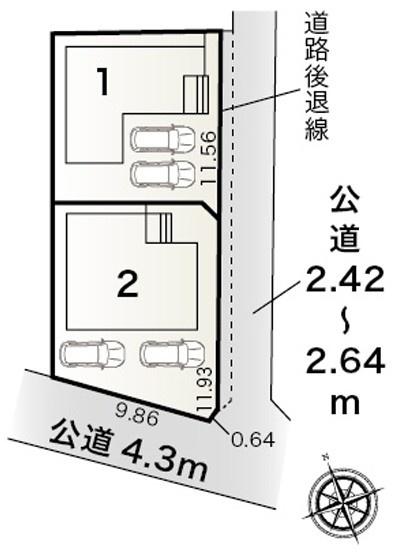 安城市桜井町下谷全2棟1号棟　新築戸建て