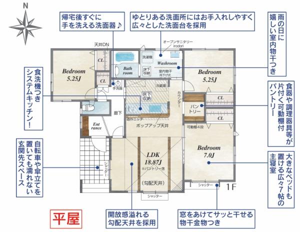 豊川市伊奈町慶応全2棟2号棟　新築戸建て